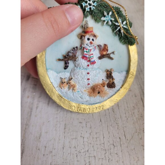 Inno 1997 chipmunk flip snowman ornament Xmas - Picture 7 of 7